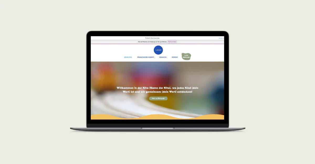 Kita-Website in Wix: Dein Template für einen schnellen Start