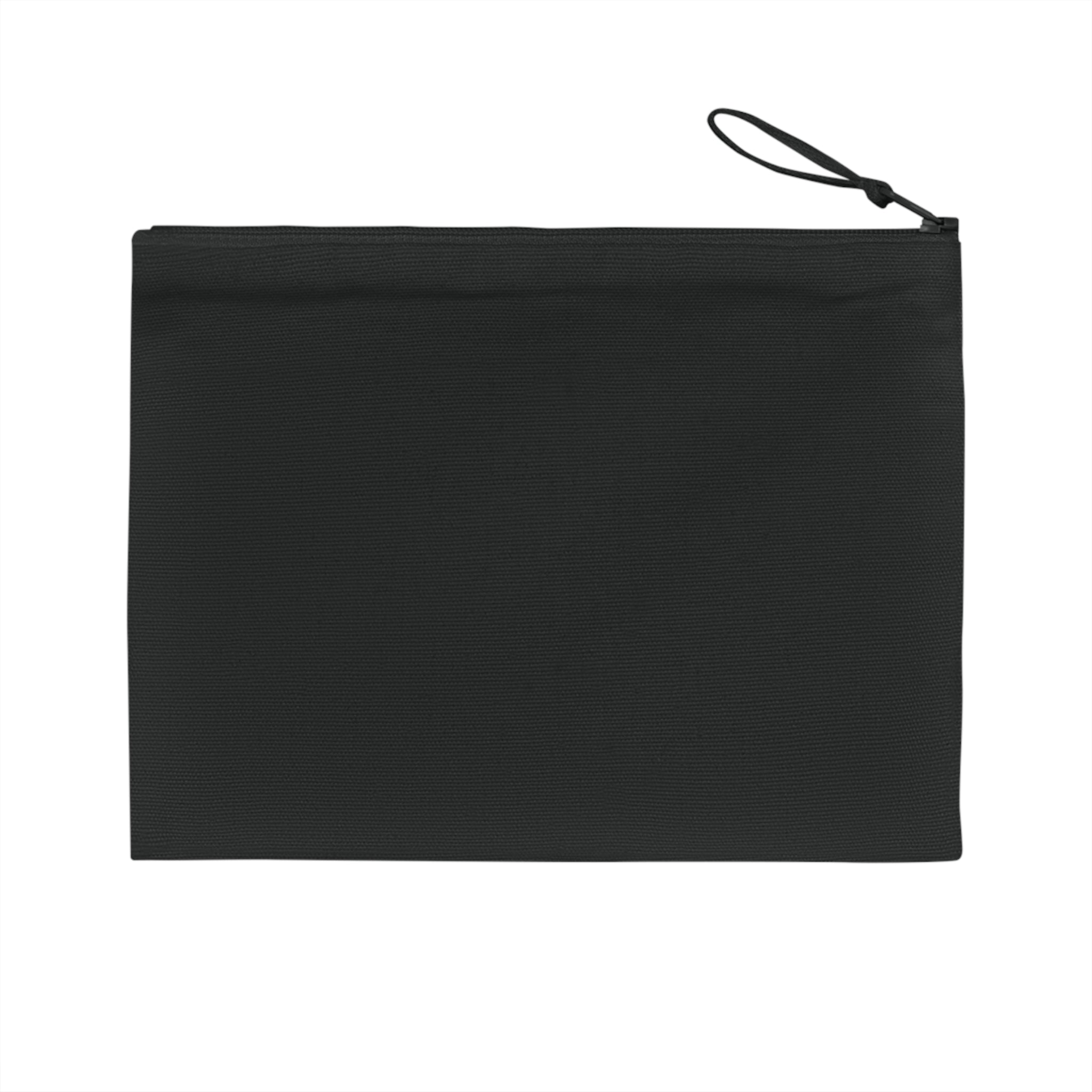 Minimalistisches schwarzes Etui für Stifte, Kabel & mehr.